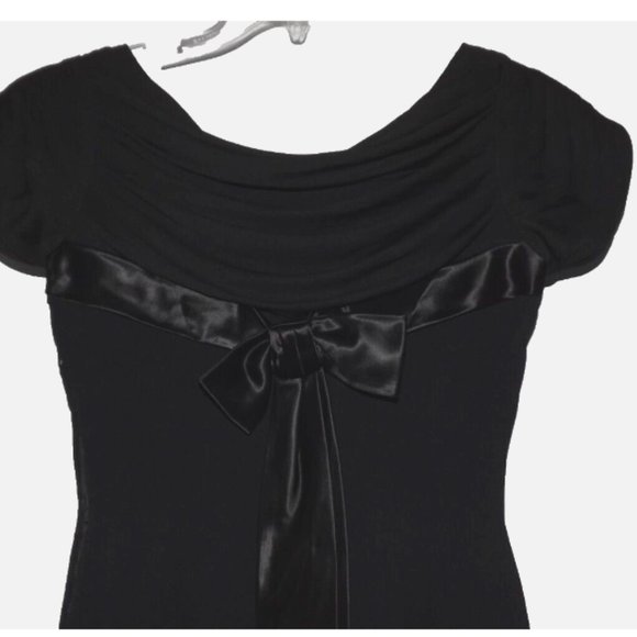 Vintage 1950s Dress Wiggle Pencil Shelf Bust Cocktail Party 50s L - Picture 2 of 11